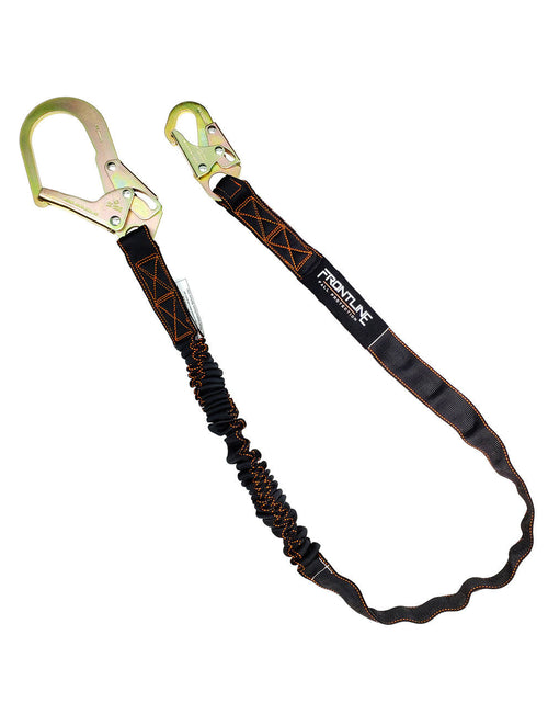 Load image into Gallery viewer, Frontline LIS61R Combat 6' Single Leg Rebar Hook End Lanyard with Internal Shock Absorber
