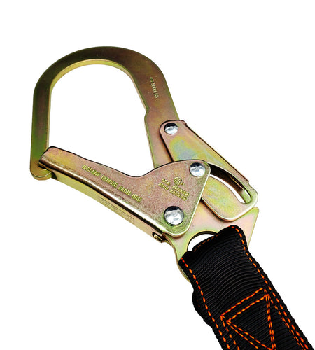 Frontline LIS61R Combat 6' Single Leg Rebar Hook End Lanyard with Internal Shock Absorber