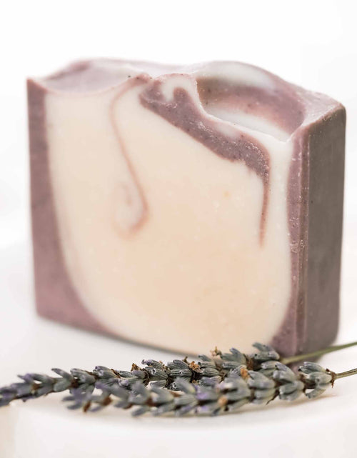 Load image into Gallery viewer, Lavender + Mint Handmade Tallow and Goat Milk Soap Bar

