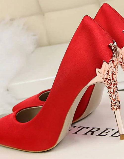 Load image into Gallery viewer, White Satin High Heels for Women - Stylish Pointed Shoes
