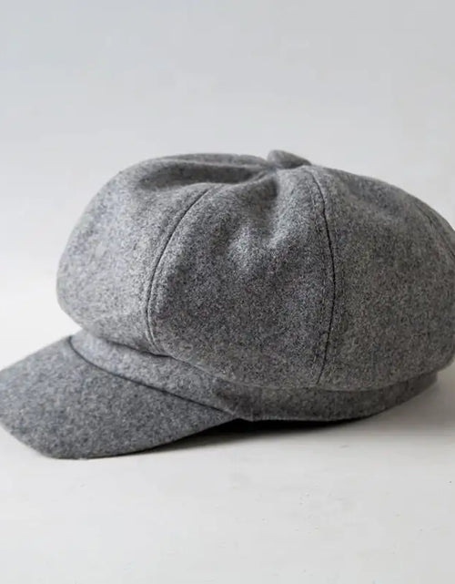 Load image into Gallery viewer, Octagonal Woolen Beret Hat for Casual Wear
