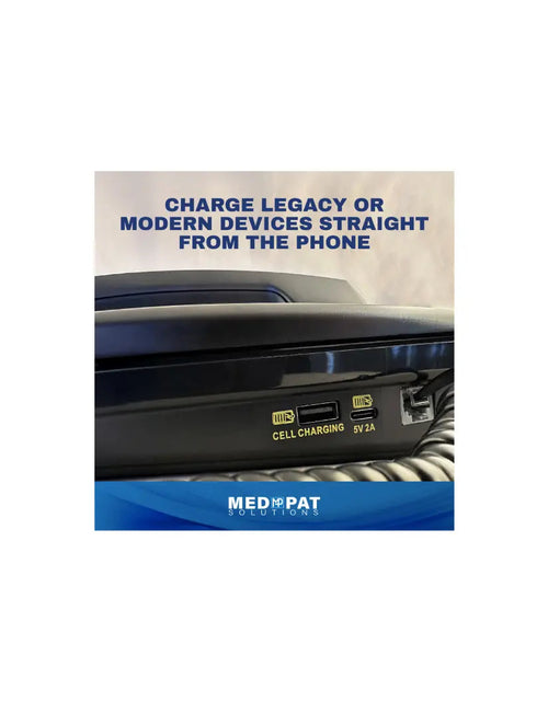 Load image into Gallery viewer, D520U Full-Featured Console Telephone with USB-A &amp; USB-C Charging Ports
