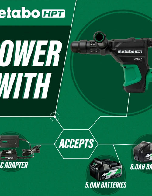 Load image into Gallery viewer, Metabo HPT DH3640DAQ2M 36V MultiVolt™ Brushless Cordless 1-9/16" SDS Max Rotary Hammer (Tool Body Only)
