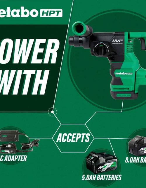 Load image into Gallery viewer, Metabo HPT DH3628DAQ4M 36V MultiVolt™ 1-1/8" SDS Plus Rotary Hammer w/ UVP (Tool Body Only)
