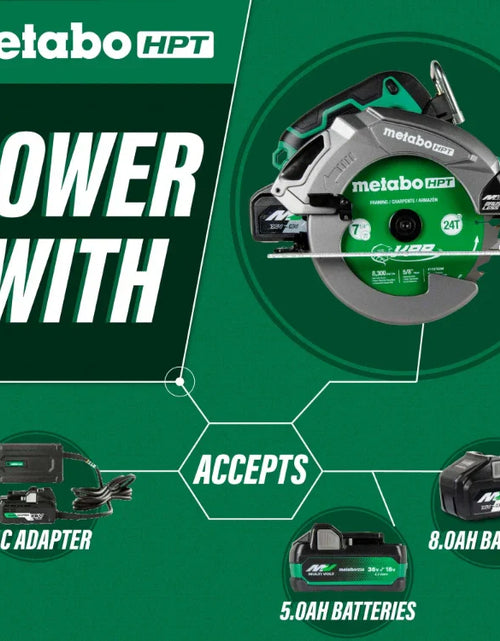 Load image into Gallery viewer, Metabo HPT C3607DBQ4M 36V MultiVolt™ "The Stud" 7-1/4" Circular Saw w/ Torque Boost Technology (Tool Body Only)
