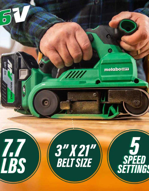 Load image into Gallery viewer, Metabo HPT SB3608DAQ4M 36V MultiVolt™ Cordless Brushless 3" x 21" Belt Sander (Tool Body Only)
