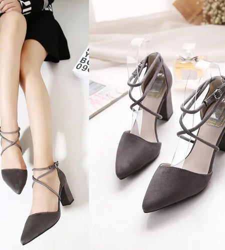 Suede High Heels, Sandals, and Chunky Heeled Shoes
