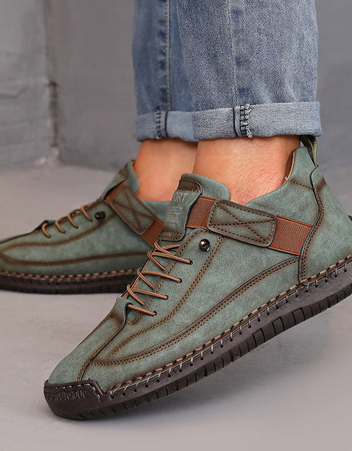 Load image into Gallery viewer, Women’s Color Matching Leather Boots
