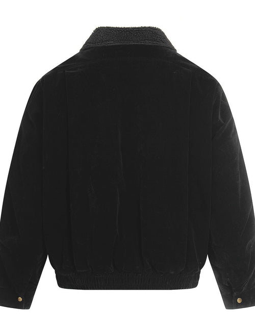 Load image into Gallery viewer, Retro Men's Down Jacket, Turn-Down Collar Patchwork Coat, Trendy Brand Loose Fit, Casual Men's Outerwear
