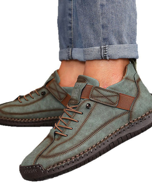Load image into Gallery viewer, Women’s Color Matching Leather Boots
