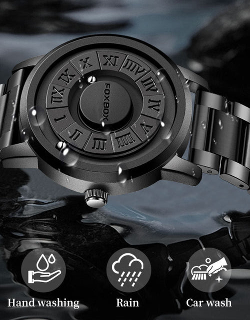 Load image into Gallery viewer, FB0047 Cool Magnetic Suspension Watch Men's Black Technology Creative Personality Concept Watch
