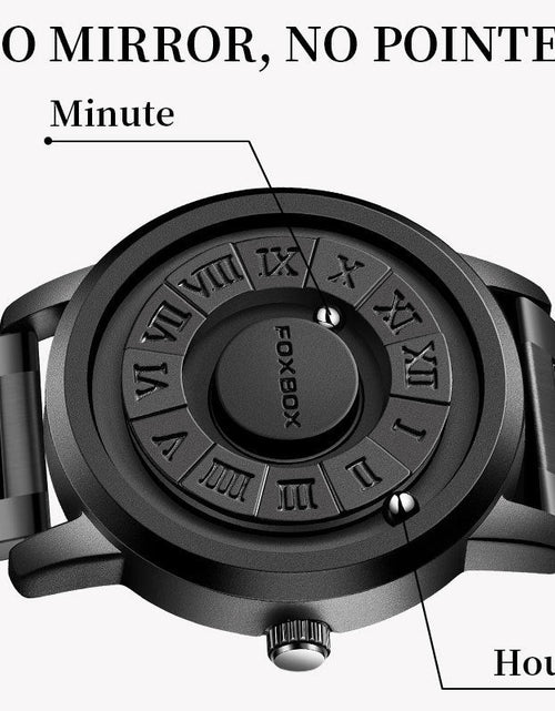 Load image into Gallery viewer, FB0047 Cool Magnetic Suspension Watch Men's Black Technology Creative Personality Concept Watch
