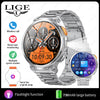Silver steel band + orange silicone band