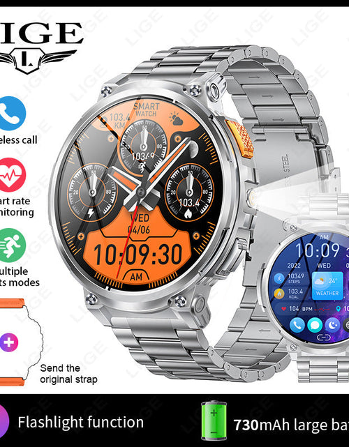 Load image into Gallery viewer, K66 Outdoor Sports with Flashlight Smart Watch for Men
