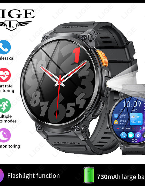 Load image into Gallery viewer, K66 Outdoor Sports with Flashlight Smart Watch for Men
