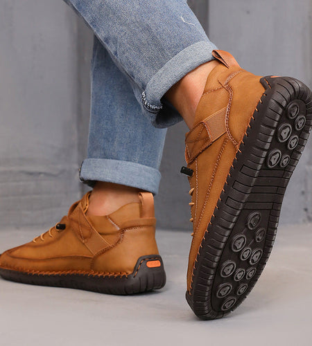 Women’s Color Matching Leather Boots