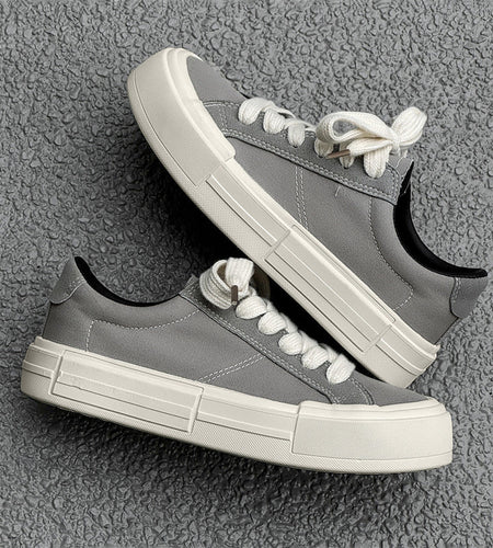 Women’s Canvas Platform Skate Shoes — Casual & Sporty Lifted Sneakers