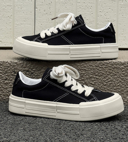 Women’s Canvas Platform Skate Shoes — Casual & Sporty Lifted Sneakers