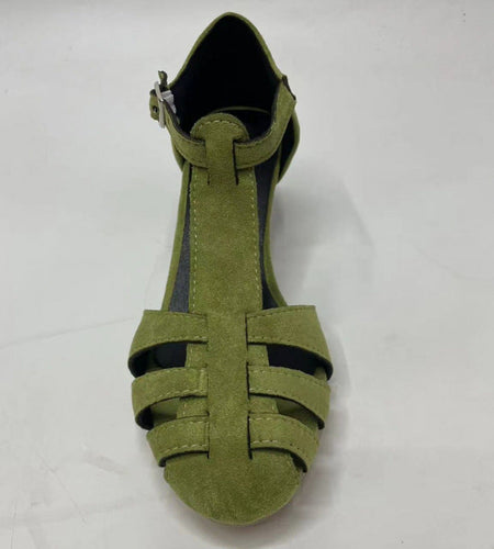 Women’s Suede Round Toe Shoes – Plus Size Breathable Casual Flats