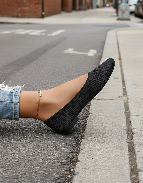 Load image into Gallery viewer, Flying Woven Mesh Shallow-Mouth Women’s Shoes

