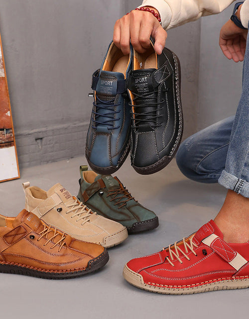 Load image into Gallery viewer, Women’s Color Matching Leather Boots
