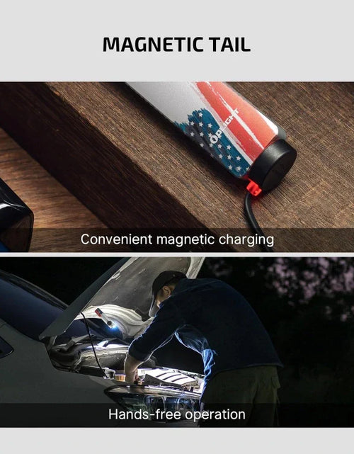 Load image into Gallery viewer, OLIGHT ARKFELDPRO3RSTARS Arkfeld Pro Flat EDC Flashlight with LED Light UV and Laser - Stars &amp; Stripes Edition
