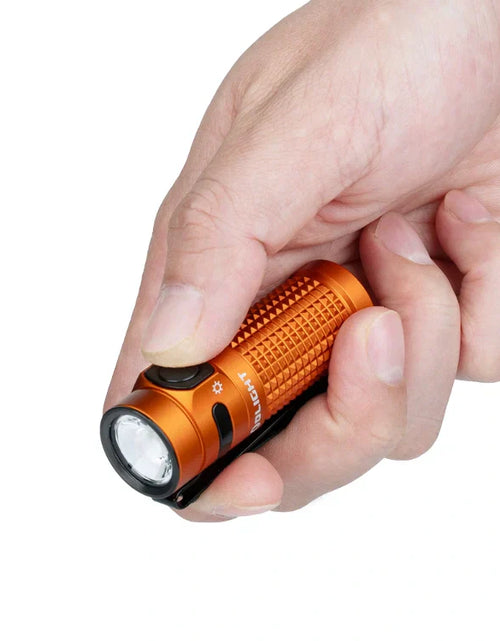 Load image into Gallery viewer, OLIGHT BATON4KITOG Baton 4 Powerful EDC Flashlight 1300 Lumens - Orange-Premium (With Charging Case)
