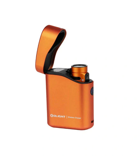 OLIGHT BATON4KITOG Baton 4 Powerful EDC Flashlight 1300 Lumens - Orange-Premium (With Charging Case)