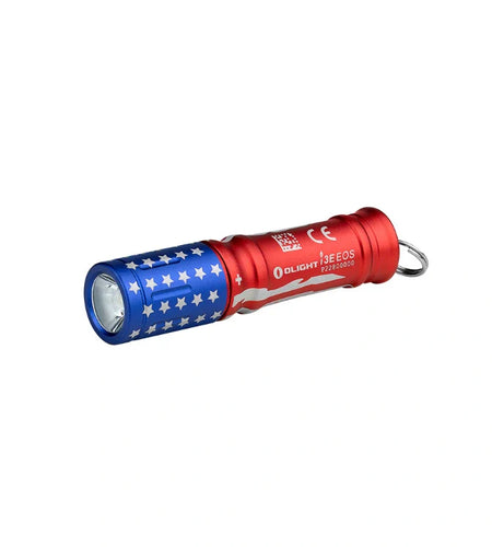 OLIGHT I3ESTARSSTRIPES i3E EOS Keychain Flashlight - Stars & Stripes Edition