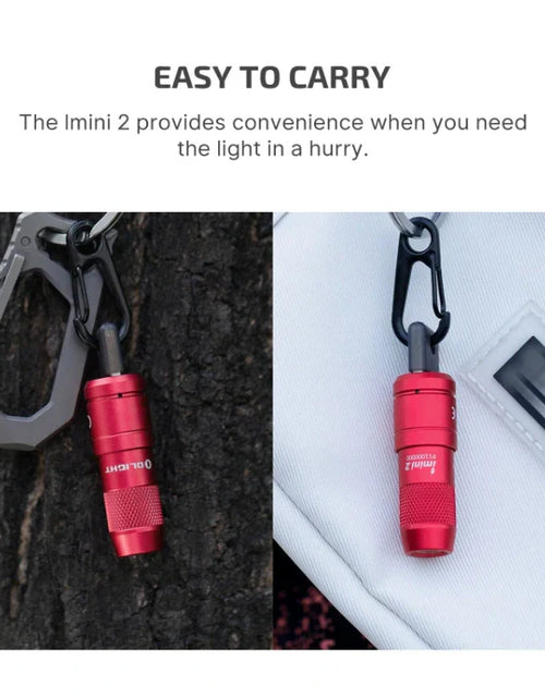 Load image into Gallery viewer, OLIGHT IMINI2PR imini 2 Rechargeable Mini Flashlight - Passionate Red
