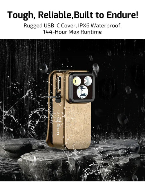 Load image into Gallery viewer, OLIGHT OCLIPPROAS Oclip Pro Clip on Flashlight with Floodlight - Ancient Script
