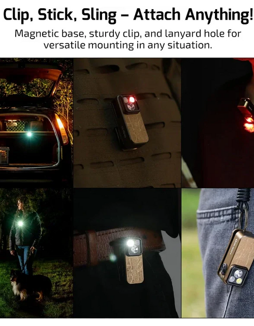 Load image into Gallery viewer, OLIGHT OCLIPPROAS Oclip Pro Clip on Flashlight with Floodlight - Ancient Script
