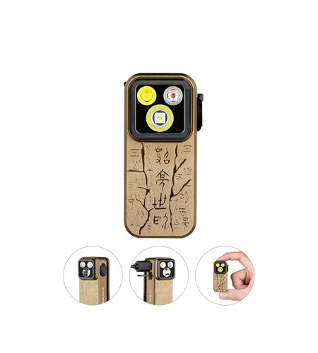 OLIGHT OCLIPPROAS Oclip Pro Clip on Flashlight with Floodlight - Ancient Script