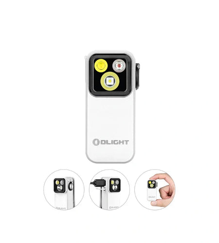 OLIGHT OCLIPPROWH Oclip Pro Clip on Flashlight with Floodlight - White