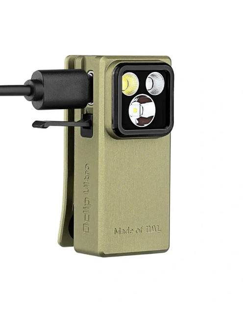 Load image into Gallery viewer, OLIGHT OCLIPULTRAOAL Oclip Ultra Clip-On EDC Light with Flood, Spot, and UV Modes - Olive Green
