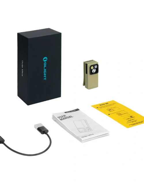 Load image into Gallery viewer, OLIGHT OCLIPULTRAOAL Oclip Ultra Clip-On EDC Light with Flood, Spot, and UV Modes - Olive Green
