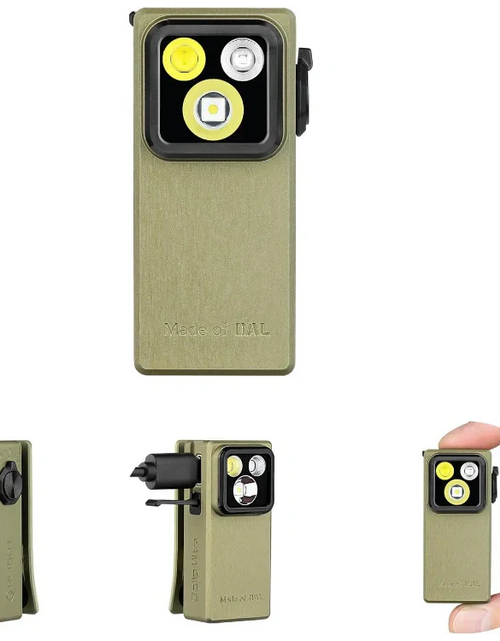 Load image into Gallery viewer, OLIGHT OCLIPULTRAOAL Oclip Ultra Clip-On EDC Light with Flood, Spot, and UV Modes - Olive Green
