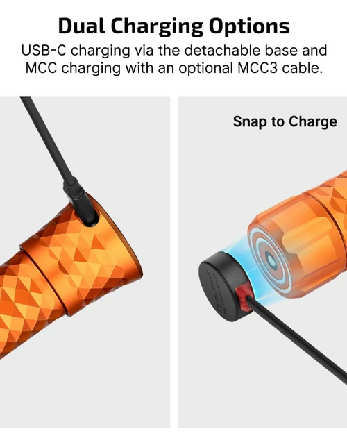 Load image into Gallery viewer, OLIGHT PROWESSORG Prowess Multifunctional with Bidirectional Lighting Flashlight - Orange
