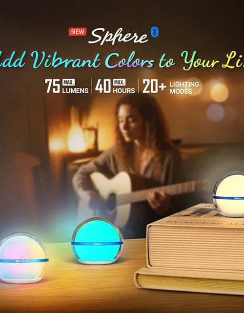 Load image into Gallery viewer, OLIGHT SPHEREC Sphere Ambient Light with App Control - Blue
