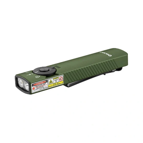 Load image into Gallery viewer, OLIGHT ARKFELDPRO3RODGV3 Arkfeld Pro Flat EDC Flashlight with LED Light UV and Laser - OD Green
