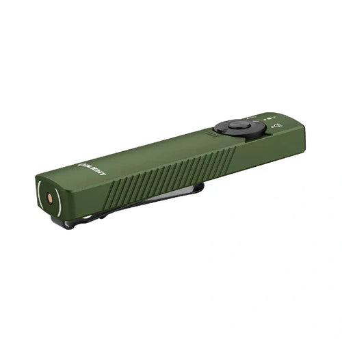 Load image into Gallery viewer, OLIGHT ARKFELDPRO3RODGV3 Arkfeld Pro Flat EDC Flashlight with LED Light UV and Laser - OD Green
