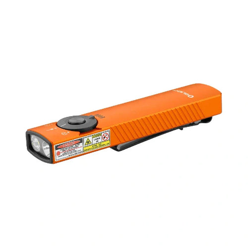 Load image into Gallery viewer, OLIGHT ARKFELDPRO3ROGV3 Arkfeld Pro Flat EDC Flashlight with LED Light UV and Laser - Orange
