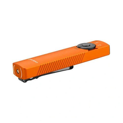 Load image into Gallery viewer, OLIGHT ARKFELDPRO3ROGV3 Arkfeld Pro Flat EDC Flashlight with LED Light UV and Laser - Orange

