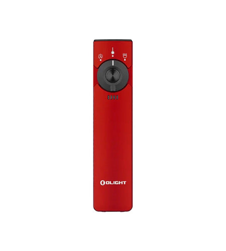 OLIGHT ARKFELDPRO3RRDCWV3RGL Arkfeld Pro Flat EDC Flashlight with LED Light UV and Laser - Red