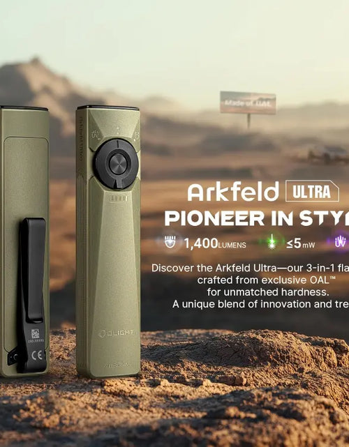 Load image into Gallery viewer, OLIGHT ARKFELDULTRAOLG Arkfeld Ultra 3-in-1 EDC Flashlight with O-aluminum Material - Olive Green CW(5700K~6700K)
