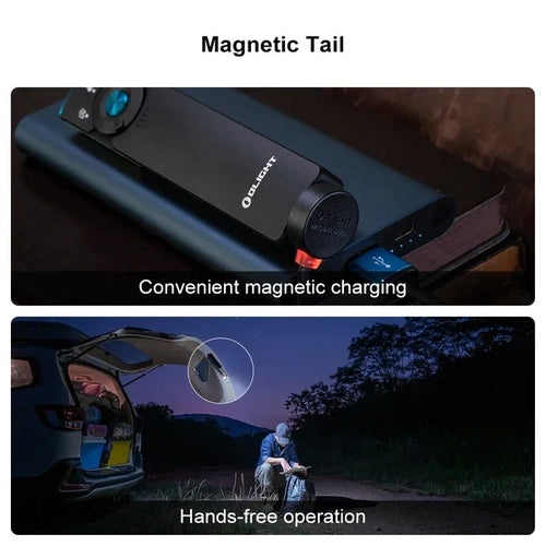Load image into Gallery viewer, OLIGHT ARKFELDPRO3ROGV3 Arkfeld Pro Flat EDC Flashlight with LED Light UV and Laser - Orange
