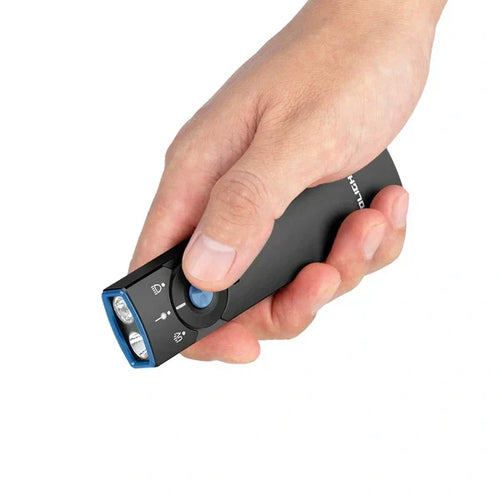 Load image into Gallery viewer, OLIGHT ARKFELDPRO3RBKCWV3 Arkfeld Pro Flat EDC Flashlight with LED Light UV and Laser - Black
