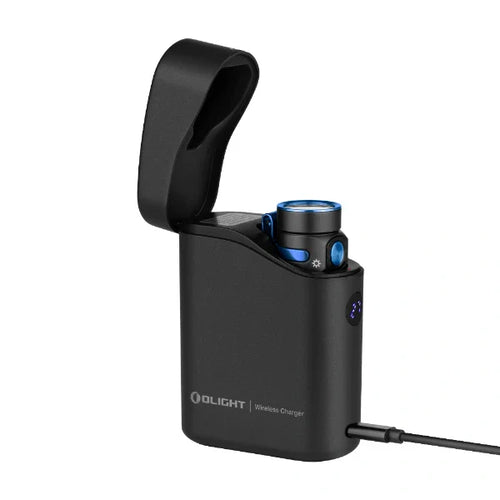 Load image into Gallery viewer, OLIGHT BATON4KITBK Baton 4 Powerful EDC Flashlight 1300 Lumens - Black - Premium (With Charging Case)
