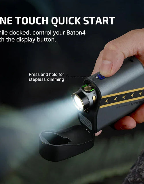 Load image into Gallery viewer, OLIGHT BATON4KITFTPL Baton 4 Powerful EDC Flashlight 1300 Lumens - Fighter Pilot-Premium
