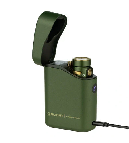 OLIGHT BATON4KITODG Baton 4 Powerful EDC Flashlight 1300 Lumens - OD Green - Premium (With Charging Case)